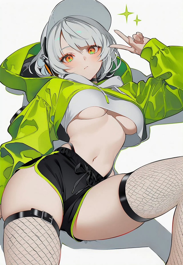 Hình ảnh một cô gái anime đang đi dạo trong vườn hoa, rất lãng mạn.