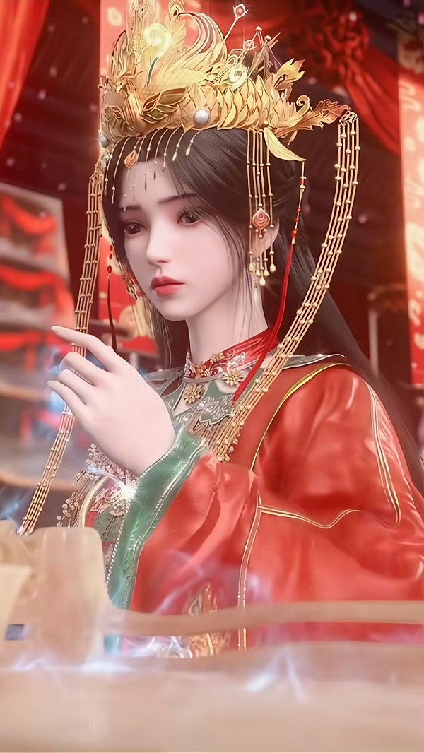 Hình ảnh Lý Mộ Uyển đang cưỡi ngựa phi nước đại trong rừng.