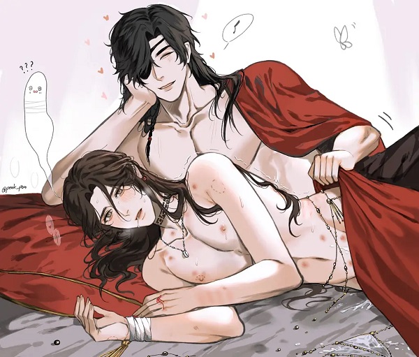 Ánh nhìn đầy tình cảm giữa hai chàng trai anime