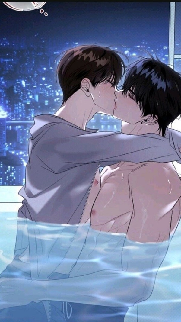 Ảnh boylove với tông màu đen trắng lãng mạn