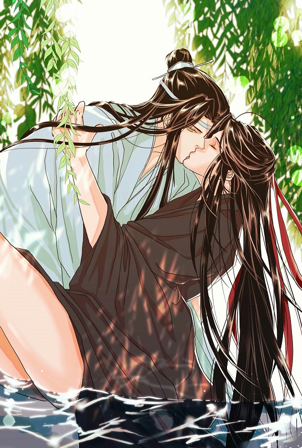 Nụ hôn bất ngờ khiến cả hai đỏ mặt