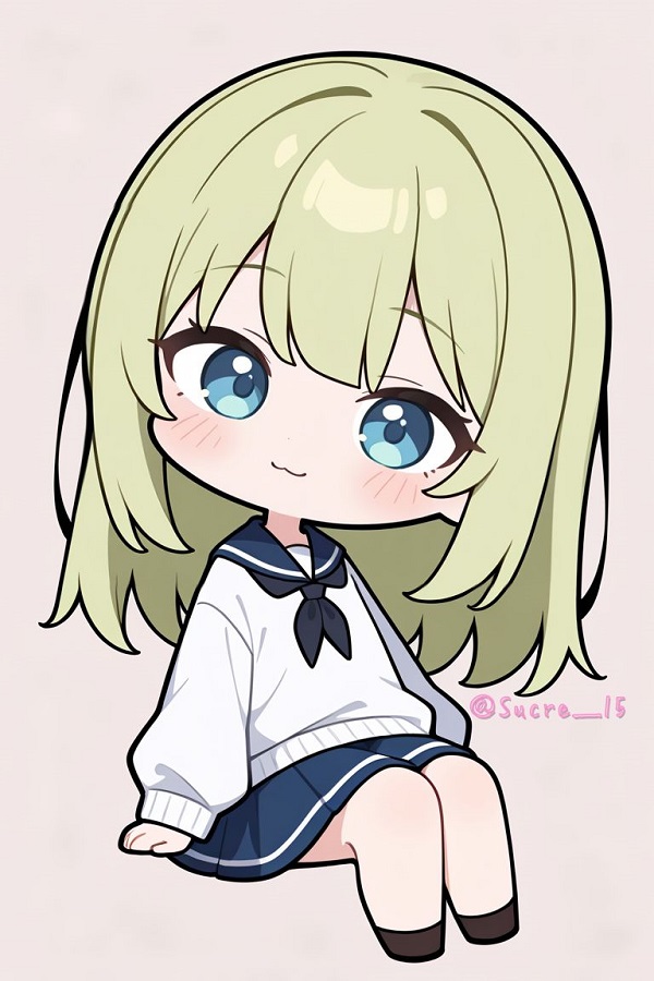 Hình ảnh chibi với nụ cười rạng rỡ