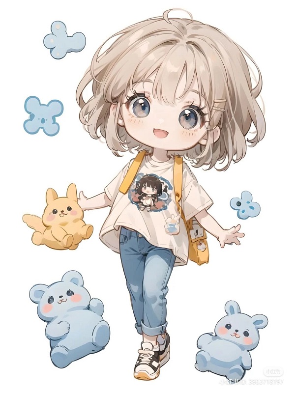 Anime chibi cute girl dễ thương