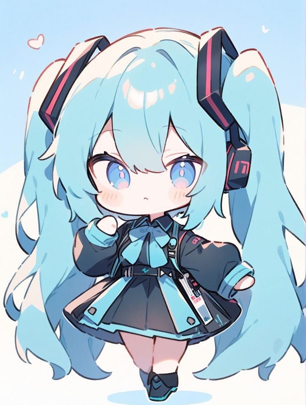 Bé chibi đi chơi công viên cùng thú cưng