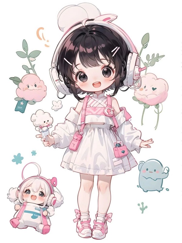 Anime chibi cute girl xinh xắn