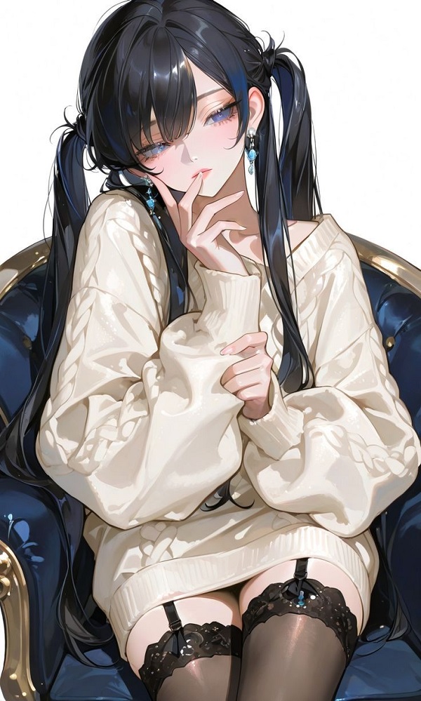 Phong thái bất cần của gái anime