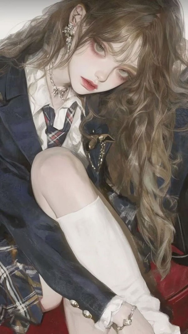 Anime girl lạnh lùng cá tính ngầu