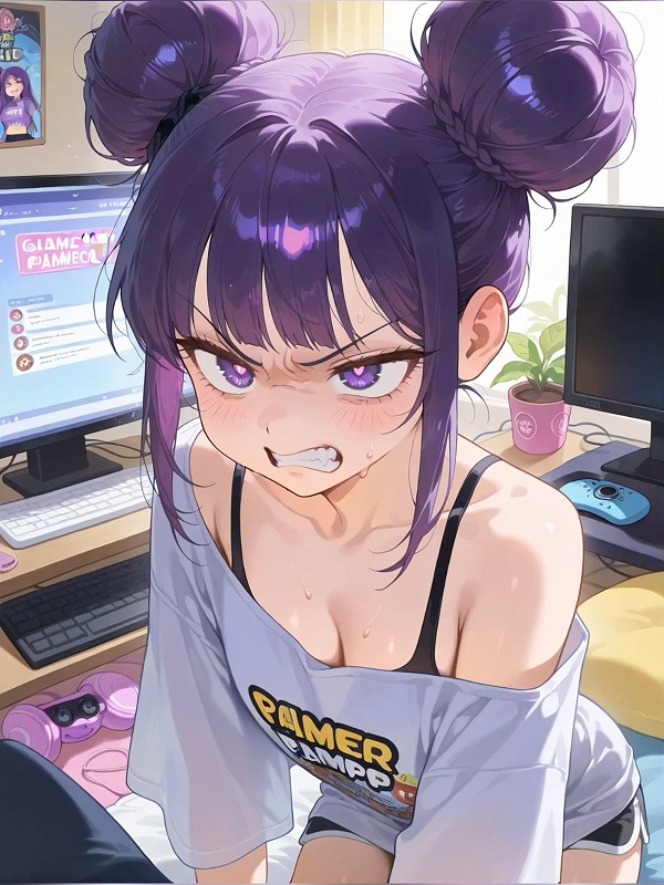 Gái anime nhìn nghiêng khi dỗi siêu xinh