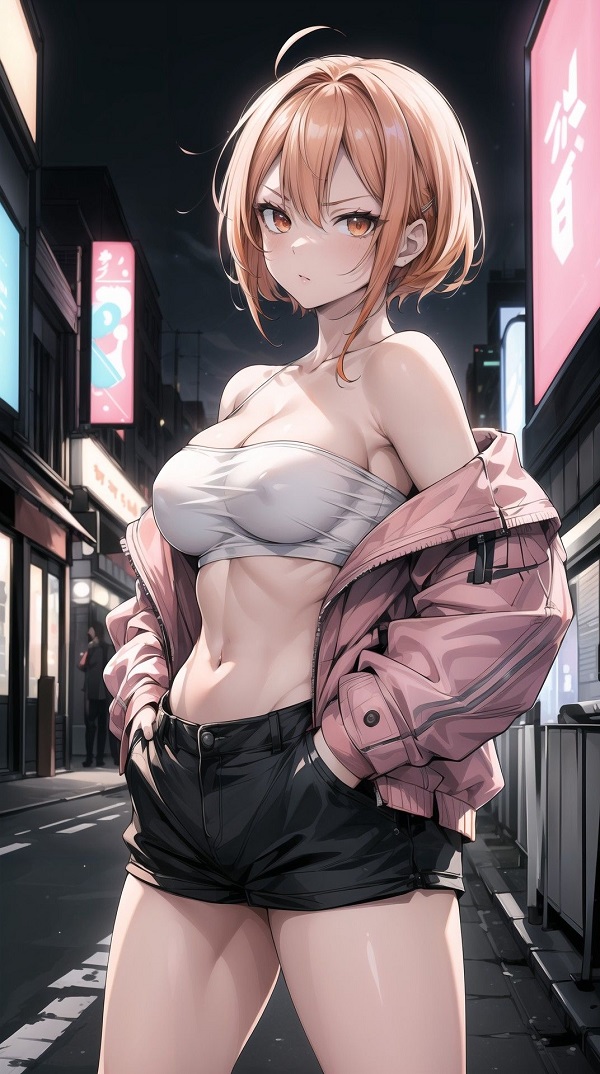 Gái anime dỗi và quay lưng cute
