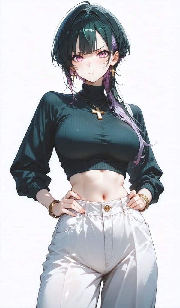 Gái anime nằm giường dỗi siêu đáng yêu