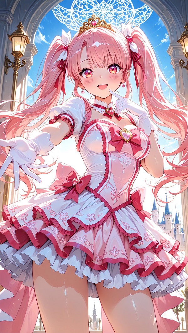 Thiếu nữ anime tóc ướt, váy ngắn đơn giản sau bơi.