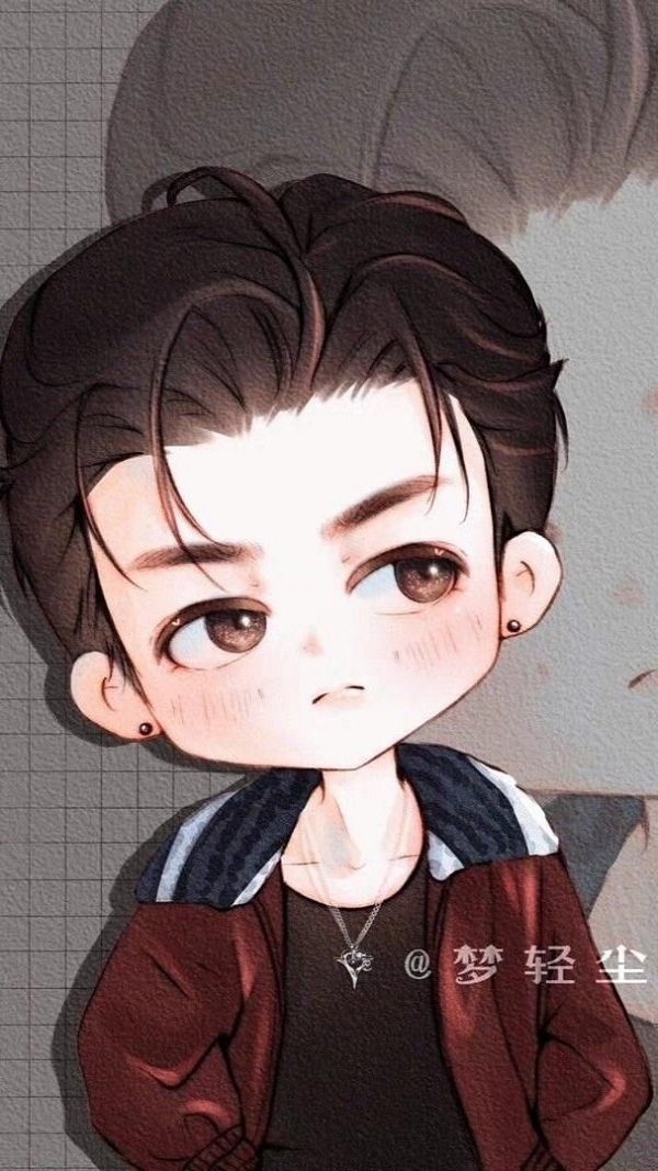 Hình ảnh anime chibi cute nam đôi mắt long lanh.