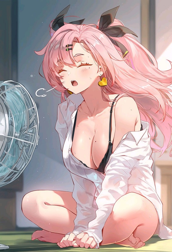 Cô gái anime tựa vai vào tường đầy u buồn