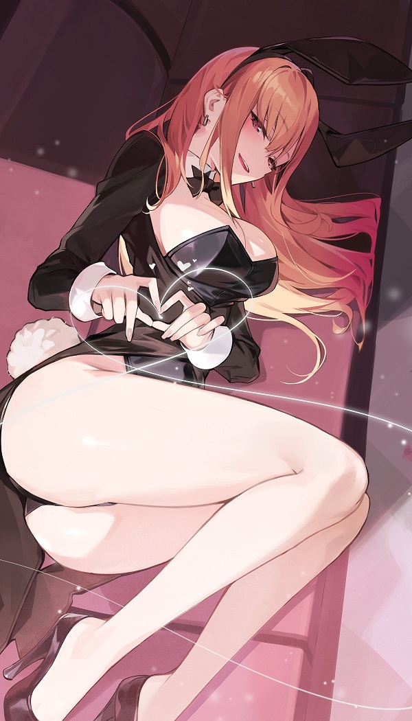 Hình ảnh cô gái cute anime đang ôm một bó hoa, vẻ mặt dịu dàng.