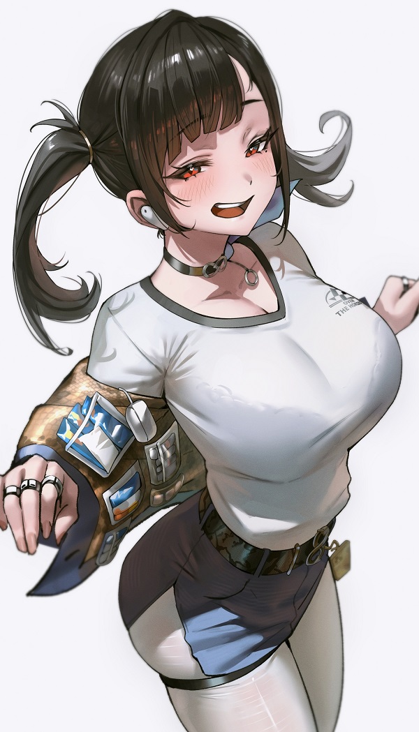 Hình ảnh một cô gái anime với biểu cảm ngạc nhiên, đôi mắt mở to.