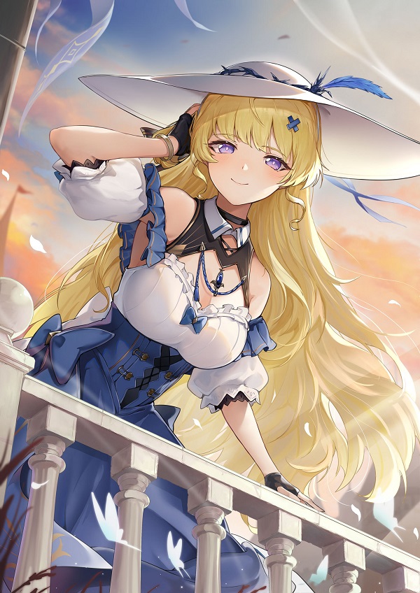 Cô gái anime trong bộ đồ ngủ dễ thương, đang ngáp ngủ.