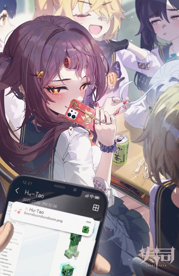Hình ảnh một cô gái anime đang cầm ô đi dưới mưa, vẻ mặt trầm tư.
