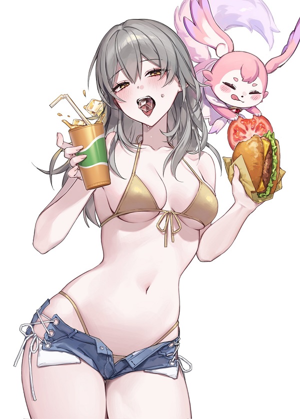 Hình ảnh một cô gái anime với nụ cười nhếch mép, đầy cá tính.