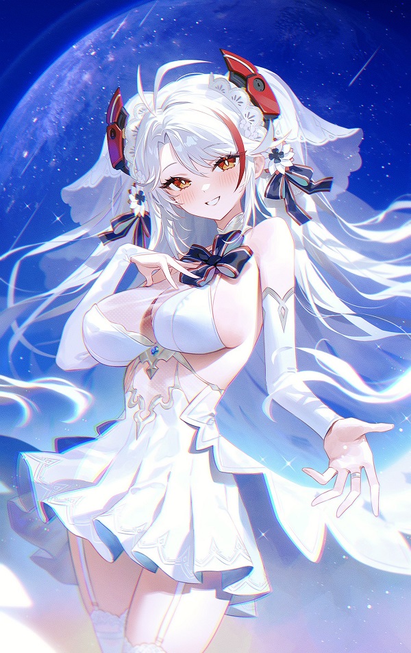 Cô gái anime trong bộ trang phục hầu gái, rất dễ thương và phục tùng.