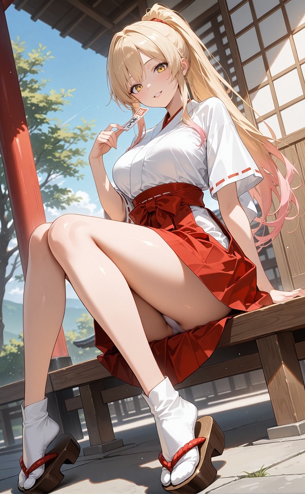 Cô gái anime với nụ cười bí ẩn, đầy mê hoặc và quyến rũ.
