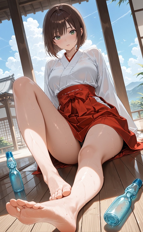 Cô gái anime với mái tóc ngắn cá tính, năng động và hiện đại.
