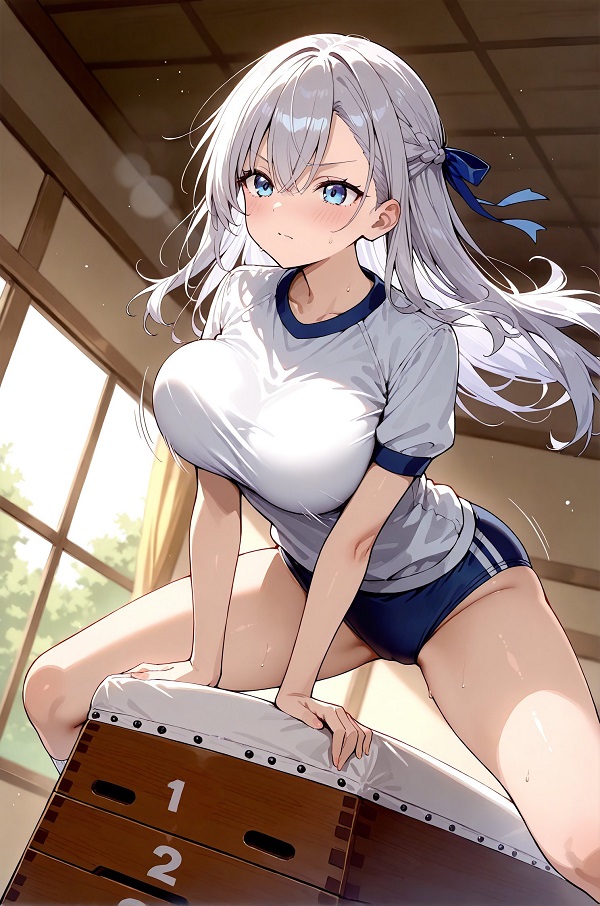 Hình ảnh một cô gái anime đang ngồi thư giãn, vẻ mặt bình yên và thoải mái.