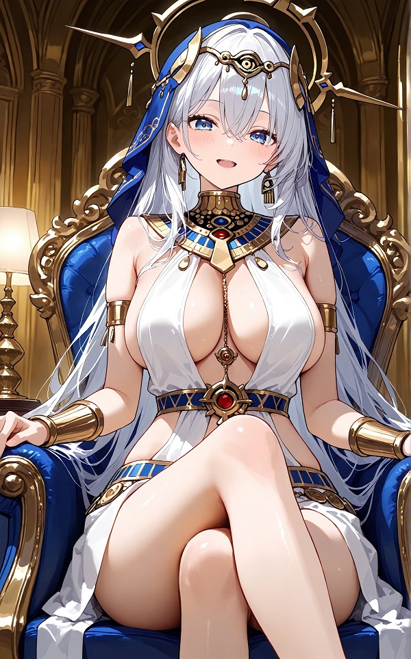 Hình ảnh một cô gái anime trong bộ trang phục dạ hội, lộng lẫy và sang trọng.