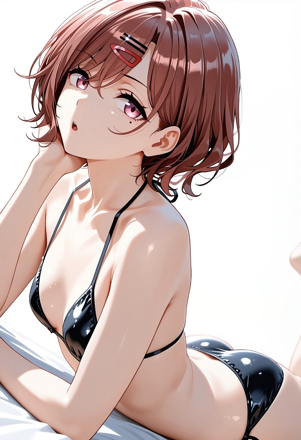 Cô gái anime với biểu cảm vui vẻ, tràn đầy năng lượng tích cực.