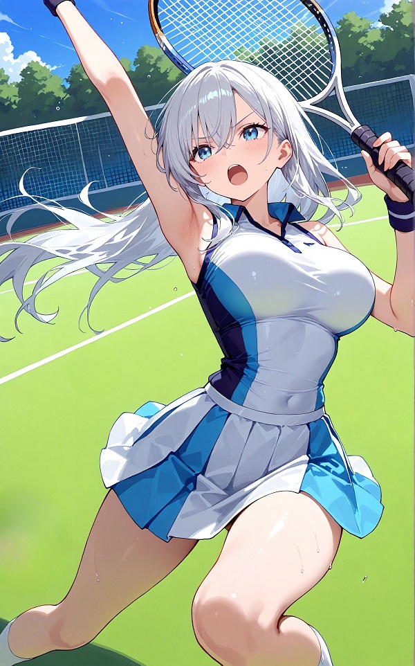 Cô gái anime với phong thái cuốn hút, thu hút mọi ánh nhìn.