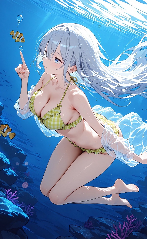 Hình gái anime với vẻ đẹp khiến người xem phải trầm trồ.