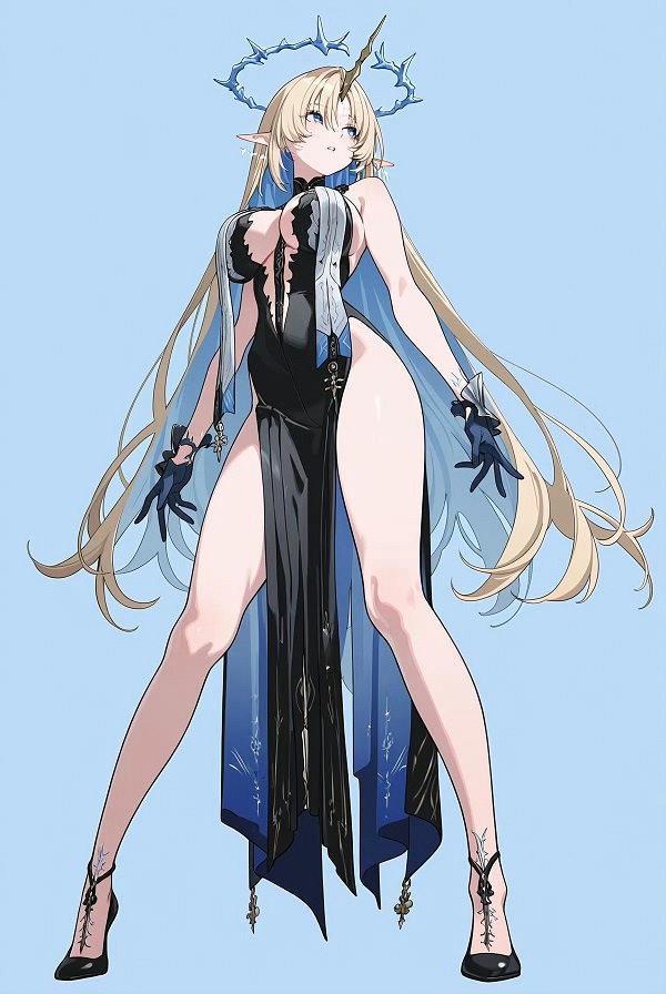 Cô nàng anime trong concept cyberpunk