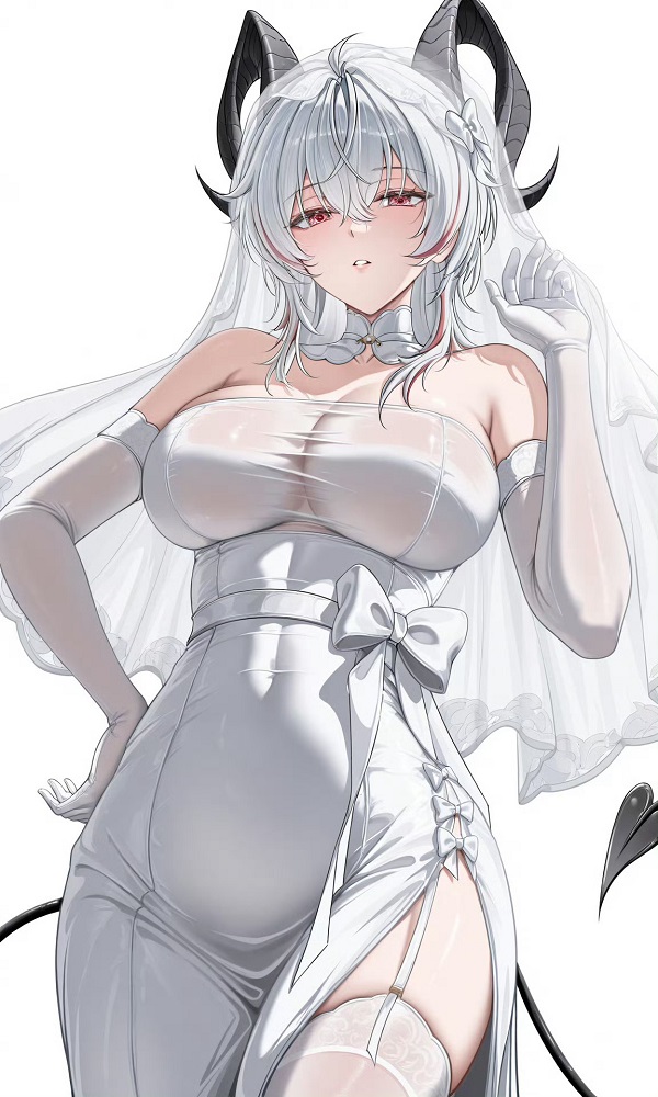 Hình nền gái anime ngồi ngắm hoàng hôn