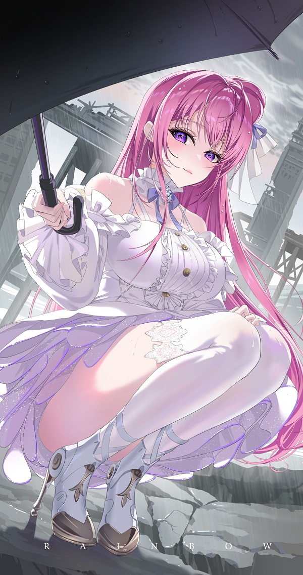 Hình nền anime cô gái mặc kimono hoa