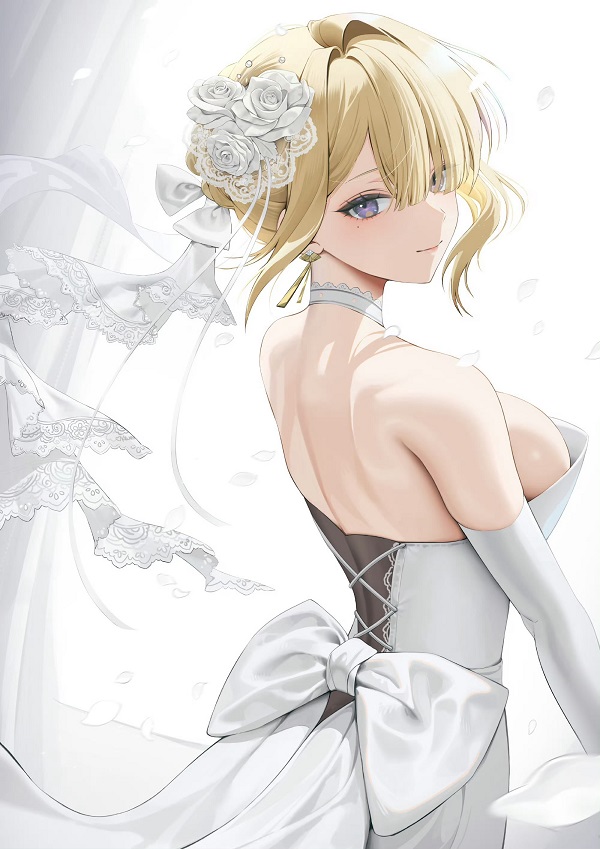 Gái anime ngồi đọc sách dưới cây phong
