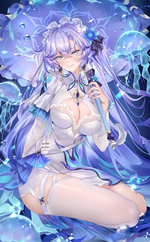 Thiếu nữ anime với ánh mắt long lanh