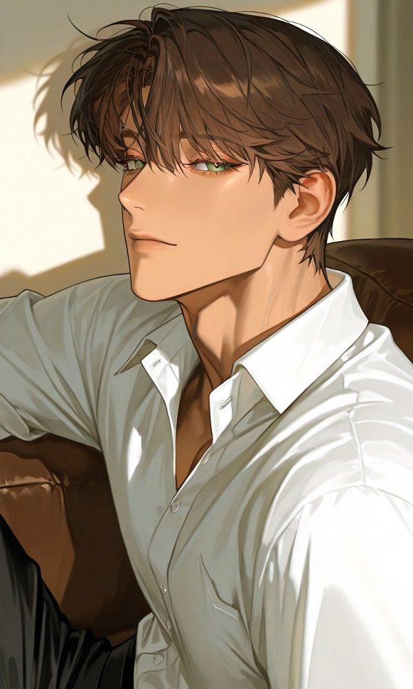 Hình anime nam thần chơi nhạc cụ lãng tử
