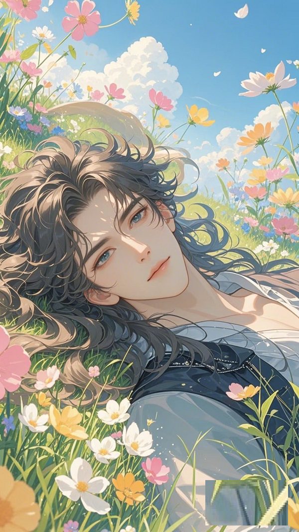 Hình ảnh trai anime đẹp chụp từ góc nghiêng