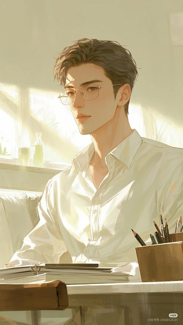 Soái ca anime với nụ cười nửa miệng bí ẩn