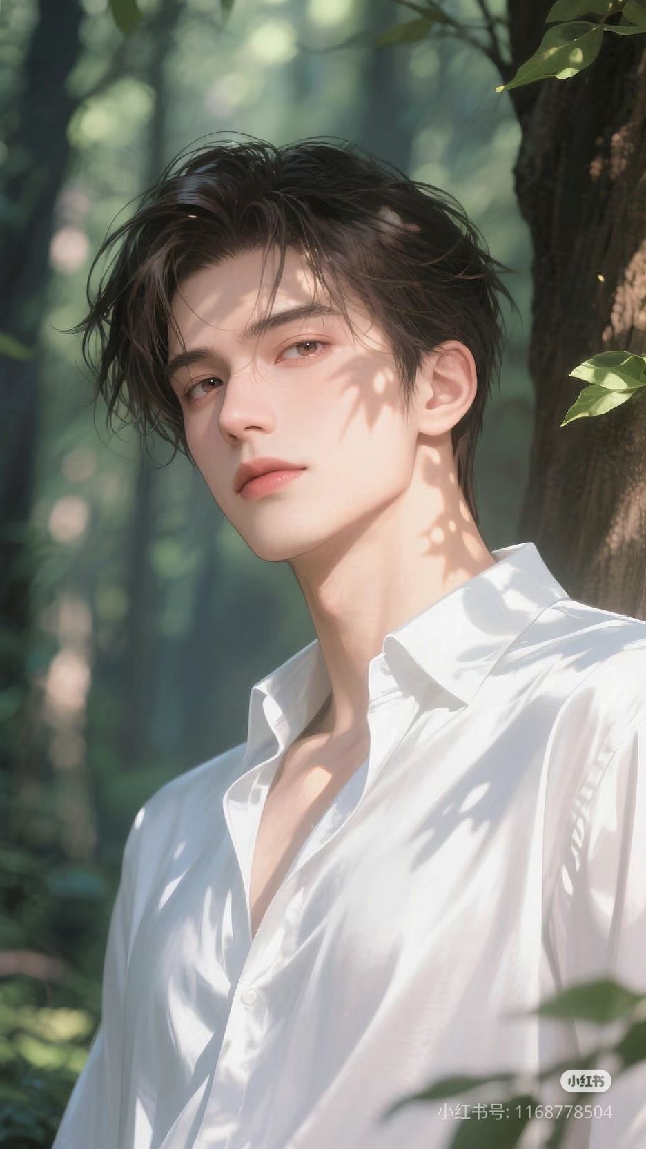 Hình trai đẹp anime trong không gian cổ tích