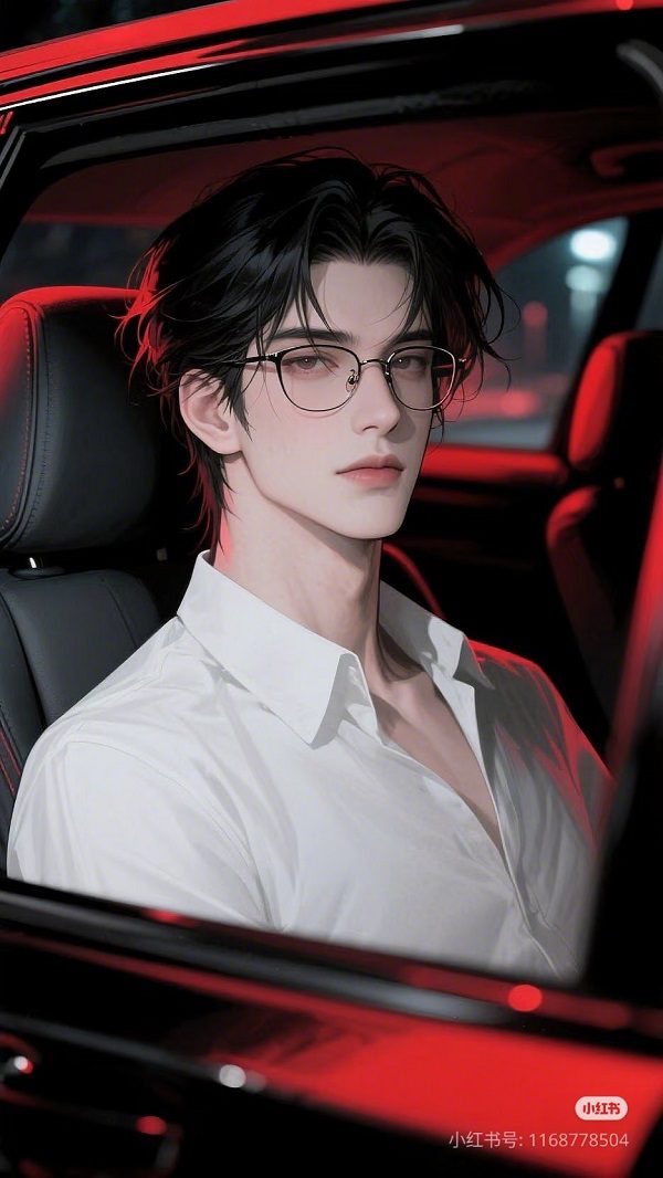 Hình anime nam nhìn xuống mang nét cô đơn