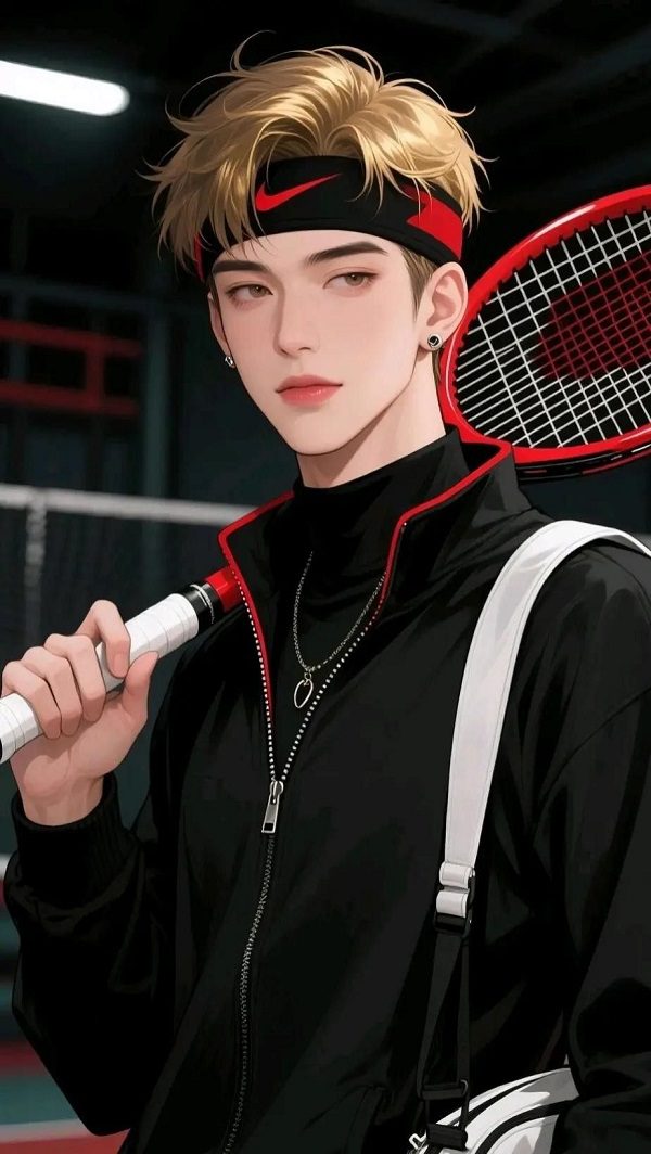 Hình ảnh trai đẹp anime tạo dáng như idol