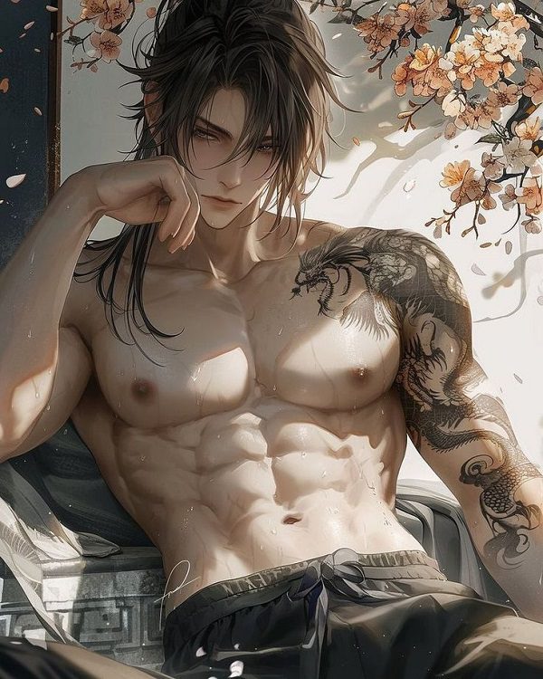 Cơ bụng 6 múi hoàn hảo của chàng trai animeCơ bụng 6 múi hoàn hảo của chàng trai anime