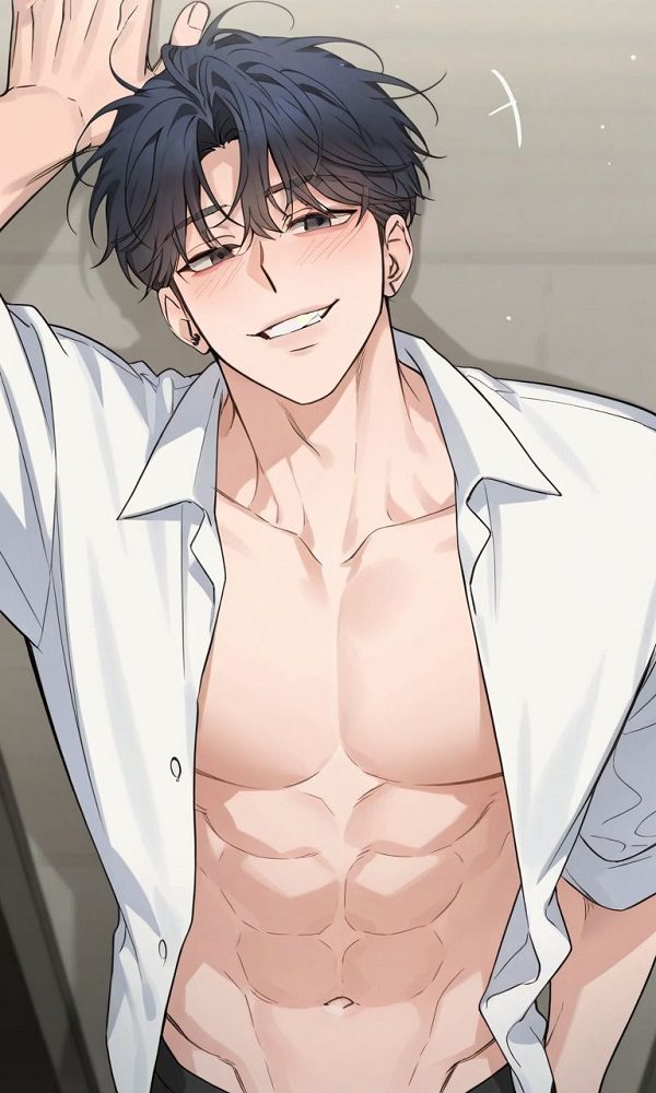 Hình ảnh trai đẹp anime cởi áo khoe múi