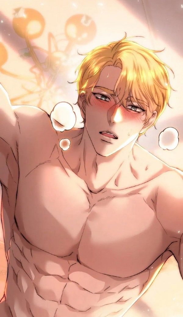 Hình anime nam sexy đứng trước gương