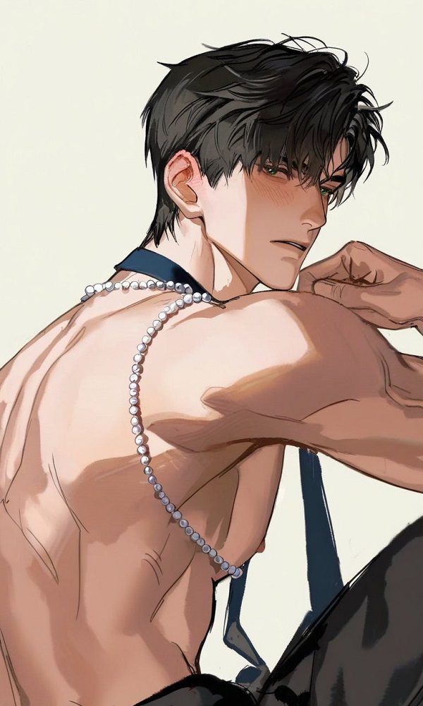 Gương mặt đẹp trai và cơ bụng hoàn hảo của nhân vật anime
