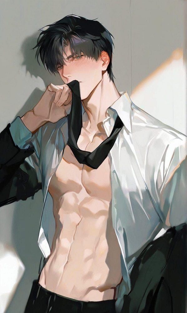 Hình trai anime sexy với body cơ bắp