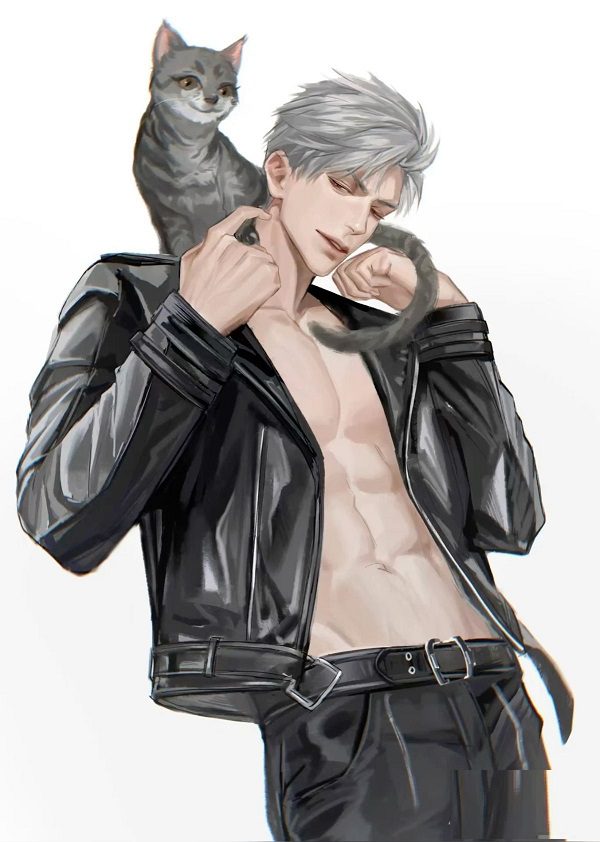 Anime nam ngầu cute nhìn nghiêng đầy khí chất
