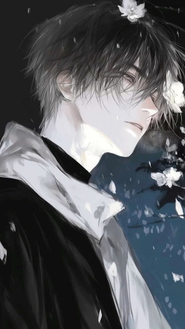 Trai anime cute đeo tai nghe phong cách
