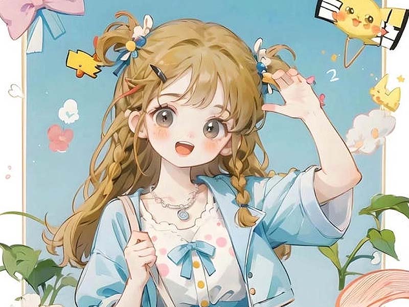Ngất Ngây Với Bộ Ảnh Anime Nữ Cute Dễ Thương Siêu Đáng Yêu