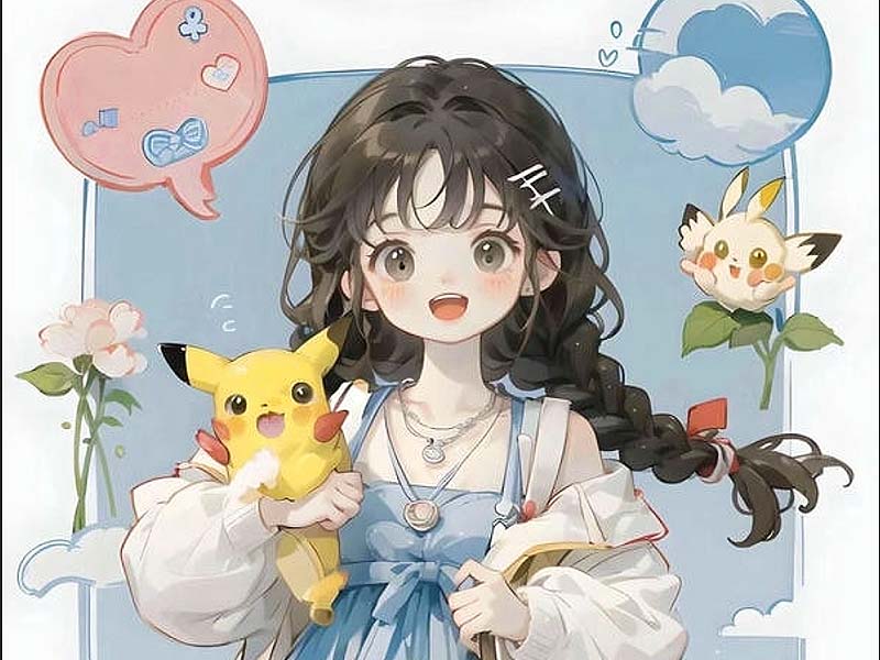 Ngất Ngây Với Bộ Ảnh Anime Nữ Cute Dễ Thương Siêu Đáng Yêu